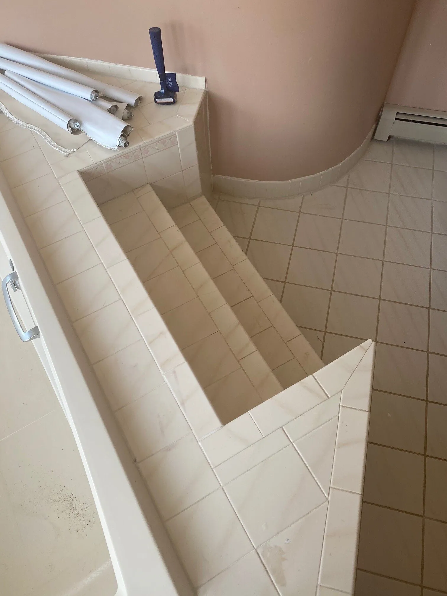 Custom vanity and fixture installation