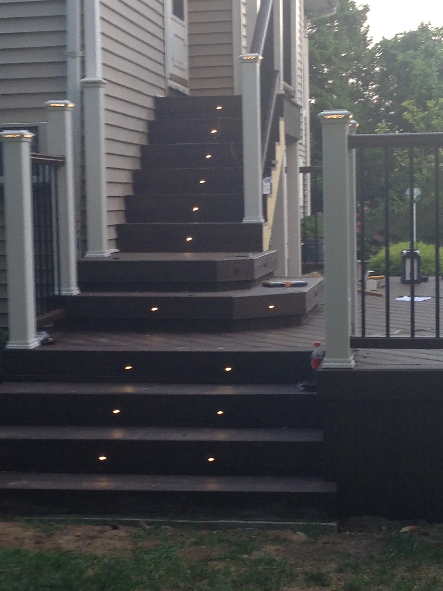 Custom deck build on Long Island