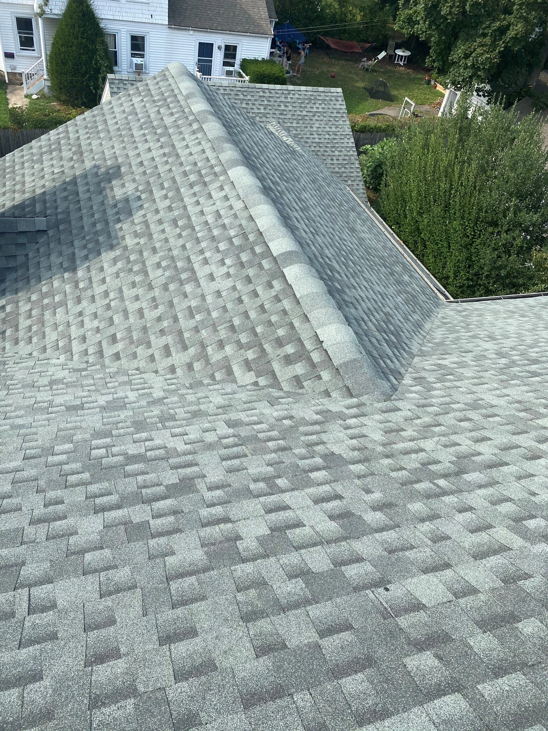 Roofing replacement project on Long Island home