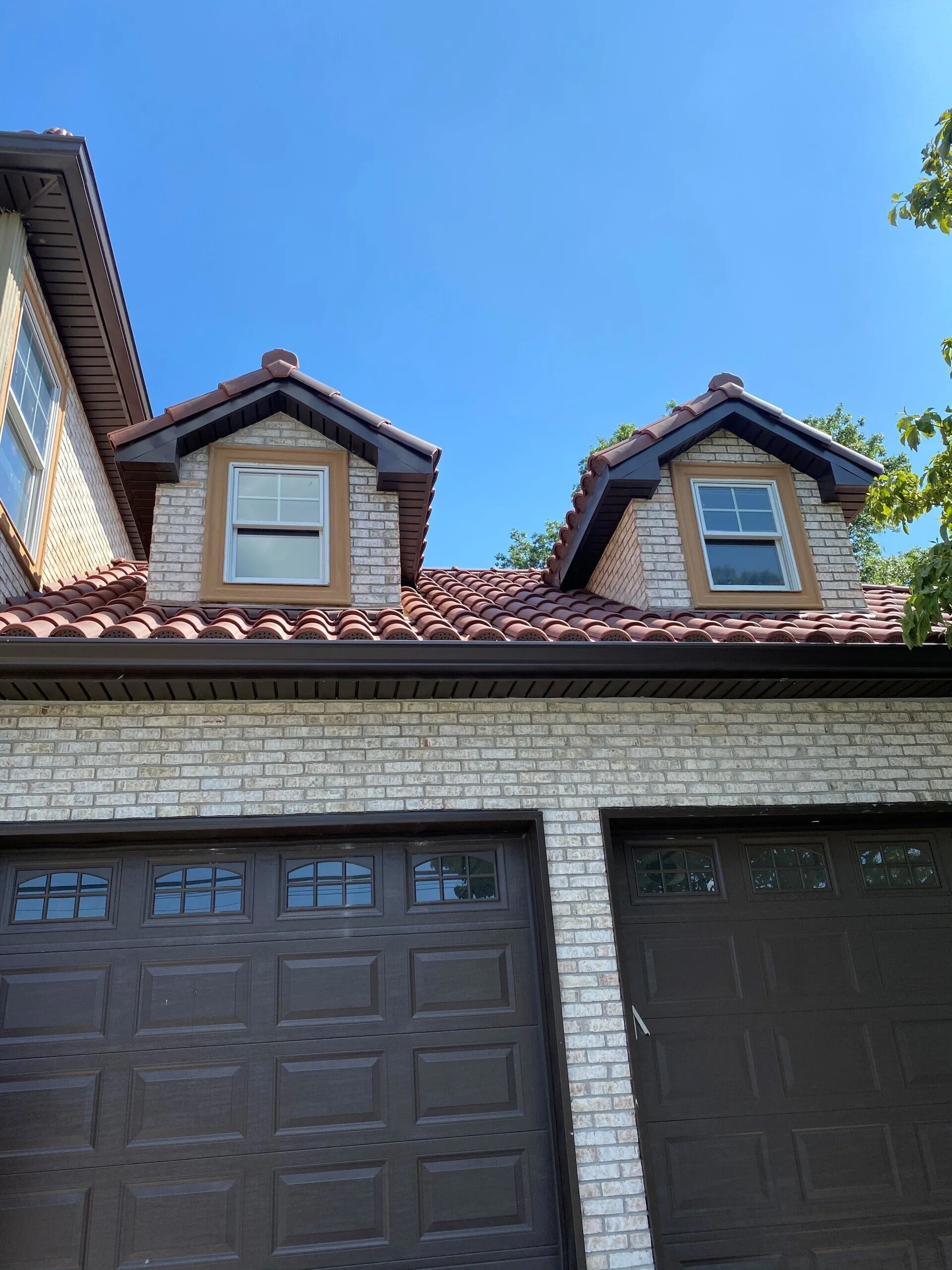 Roof repair work by Blue Mountain Construction