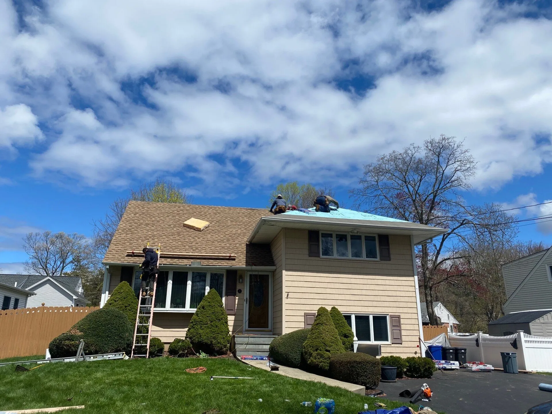Finished roof with strong curb appeal